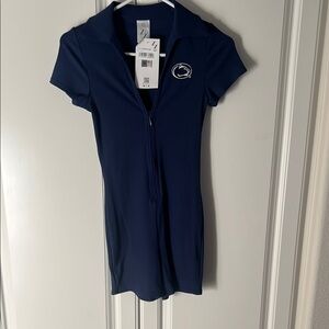 Penn State navy blue game day romper zip up. New with tags.